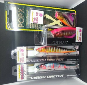 メガバスmegabass ワンテン VISION ONETEN(SP-C) 110 GG Pink Bomb Gill and Bloody Hasu POPMAX pop-x限定カラー 新品 4つセット J