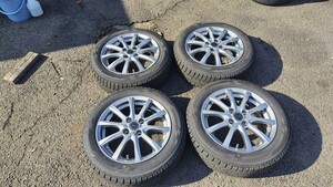 175/60R15 スタッドレス 15インチ 5.5J +50 PCD100 4H YOKOHAMA iG60 アイスガード 2022年40週製造 超バリ溝 ノート マーチ キューブ