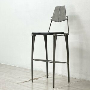 ● ロバートヨーステン Robert Josten バースツール Aluminum Bar Stool カウンターチェア アルミダイキャスト ビンテージ 希少