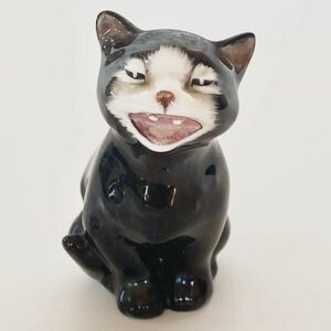 Royal Doulton 「 Lucky Cat 」 ロイヤルドルトン　「ラッキーキャット」　フィギュリン　黒猫　英国　イギリス　②