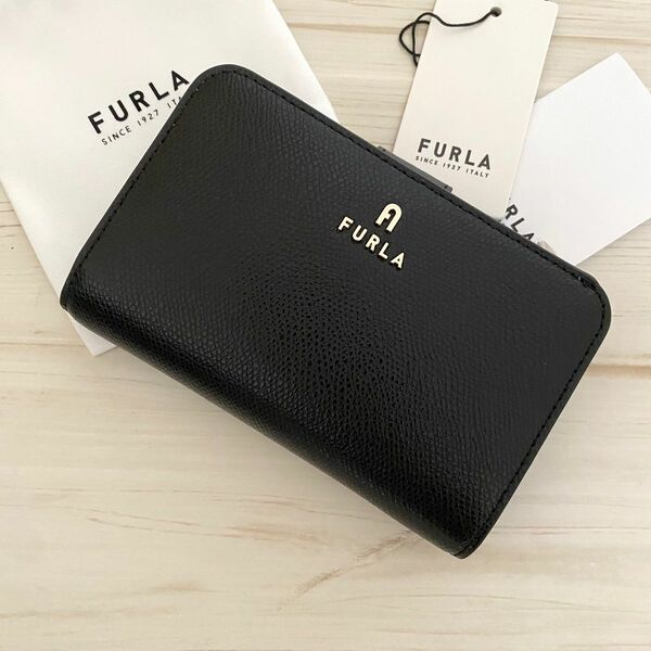 FURLA 折り財布 ブラック 二つ折り財布