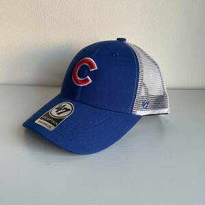 新品 キャップ　MLB 野球帽子　調節可能　47 シカゴ・カブス キャップ　帽子 MESH ブルー　ホワイト