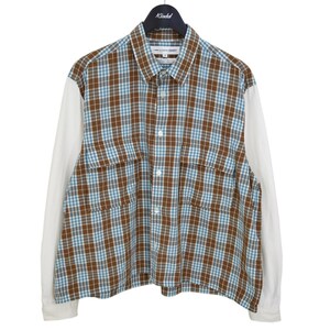 コムデギャルソンシャツ COMME des GARCONS SHIRT　 袖切替チェックシャツ 90S アーカイブ 商品番号：8066000233710