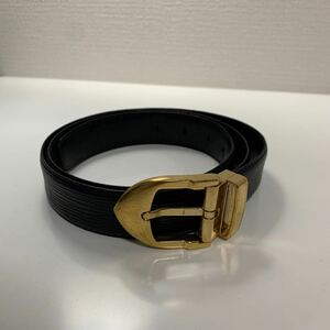 美品　LOUIS VUITTON ルイヴィトン エピ ベルト ブラック 金金具