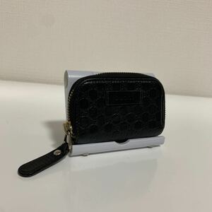 良品　GUCCI グッチ　コインケース　マイクログッチ　小銭入れ　ブラック