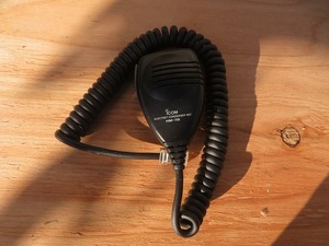 G☆ICOM　アイコム ELECTRET CONDENSER MIC　コンデンサーマイク　HM-78　黒 ◎動作品