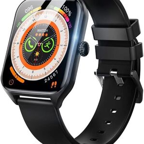 スマートウォッチ 通話機能付き 1.85インチ大画面 ショートカットキー Bluetooth5.3 音声アシスタント