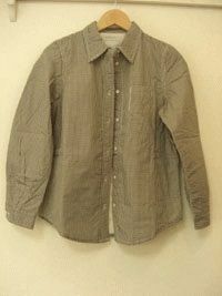 R eyes アールアイズfabrique en planete terreファブリケ アン プラネ テール中綿入りギンガムチェックコットンシャツwadded shirt 