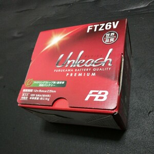 新品未使用　古河電池 FURUKAWA BATTERY FTZ6V バイク用バッテリー 液入充電済 制御弁式 (VRLA) 12V Unleashシリーズ