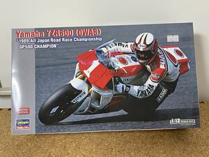 未組み立て ハセガワ ヤマハYZR500 0WA8 藤原儀彦 チームラッキーストライクレーシングヤマハ 1989年型 プラモデル 1/12 HASEGAWA 