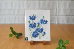 Jie Gantofta/ジィガントフタ●AIMO陶板 白地にブルーのお花　スウェーデン製 NO.2262　