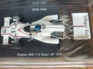 1/43 Shadow DN8 No.16 Brazil GP 1978　シャドウ　F-1　ハンス・スタック　HansStuck　暗所保管　美品