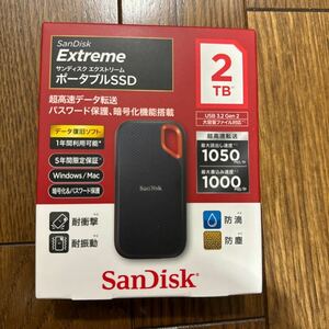 SDSSDE61-2T00-J25 [サンディスク エクストリーム ポータブル SSD V2 2TB]ポータブルSSD SanDisk