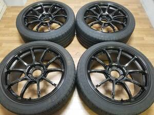 【極上品】18インチ 9J +45 PCD114.3 ADVAN Racing RZ-F2 鍛造 WRX STI VAB GVB GRB S4 VAG GVF GRF GDB レヴォーグ GRヤリス FD2 DC5 GT