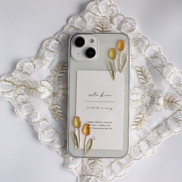 イエローオレンジclassytulipのiPhoneケース iPhone15 iPhone14 iPhone13 iPhone12