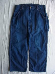 orslow or s low Right on s Denim material wide Silhouette Easy painter's pants size XS made in Japan 