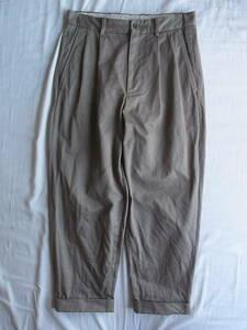 SCYE BASICS rhinoceros Basic 2 pleat tapered Silhouette chinos size 36 made in Japan 