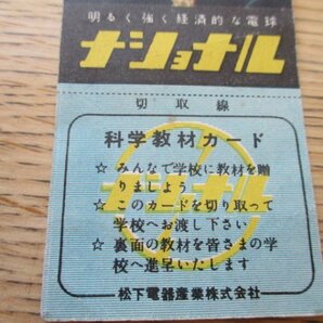 昭和30年代 松下電器 女優顔写真入 ナショナル電球 乾電池愛用者サービス抽選券  J424の画像2