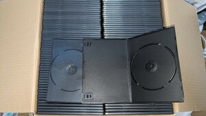 DVD用空 トールケーススリムタイプ　中古品　厚み７mm １枚収納110セット　黒 プラケース