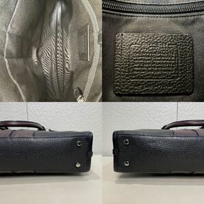 【美品】定価9.6万 コーチ メンテ済み COACH メンズ ビジネス 2way レザー バッグ ショルダーバッグ ブリーフケースの画像10