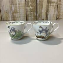 Noritake ノリタケ となりのトトロ カップ＆ソーサー 2客セット ホワイト トトロ _画像4