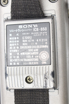 【ト静】 ★ SONY Little John ICB-650 2台セット トランシーバー 500ｍW 無線機 LIP MICROPHONE 中古現状品 GCZ01GCG1W_画像3