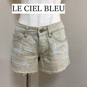 LE CIEL BLEU Le Ciel Bleu lady's old clothes Denim short pants S short bread 