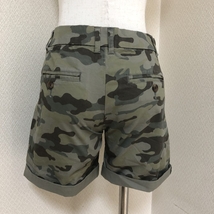 GAP レディース ショートパンツ カーキ XS 短パン 小さいサイズ カモフラ_画像3