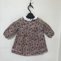 dave&bella　セレモニー　ベビー服　ワンピース　リバティ風　花柄　冬　レッド　80　_画像2