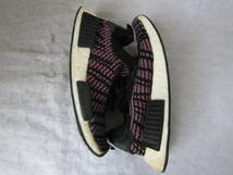 adidas originals NMD_R1 STLT PK（アディダス オリジナルス エヌエムディーR1）(CQ2386) 黒灰ピンク柄ニット 22㎝ US4　2017年製　ok2311C_画像3