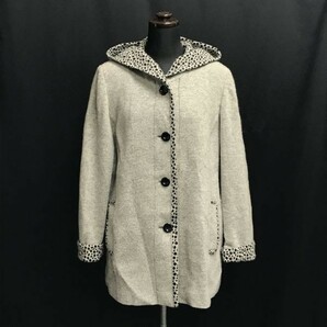 ノアジェ/noa-ge★フーディ/ウールコート【レディースL/グレー/gray】Coats/Jackets/Jumpers◆BH355の画像1