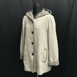 ノアジェ/noa-ge★フーディ/ウールコート【レディースL/グレー/gray】Coats/Jackets/Jumpers◆BH355の画像2