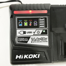 【未使用品】HiKOKI/ハイコーキ 急速充電器 スライド式リチウムイオン電池14.4V~18V対応 USB充電端子付 超急速充電 UC18YDL ※No.1※_画像2
