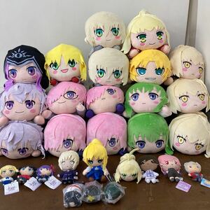 RK706)タグ付き 美品 Fate メガジャンボ 寝そべりぬいぐるみ 等 大量セット まとめ売り FGO Grand Order もちもちマスコット stay night