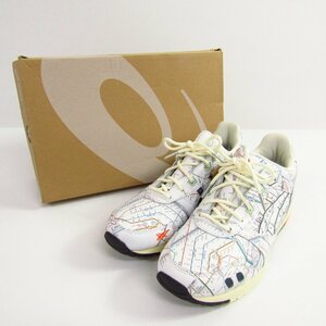 美品 asics GEL-LYTE III OG ”TYO SUBWAY” WHITE/PEACOAT 1201A528-100 SIZE:27.5cm スニーカー 靴 〓A6945