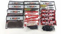 LAYSAM 10FTU Megabass ワームセット 15点 大量 まとめ ※ジャンク《A7083_画像1