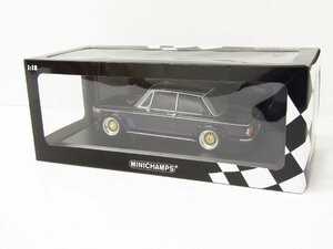 京商 MINICHAMPS 1/18scale BMW 2002 TURBO -1973 -BLACK (No.155026204) ミニカー ●A7151