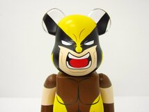 Happyくじ MARVEL X-MEN BE@RBRICK SP賞 ベアブリック400% ウルヴァリン フィギュア ●A7155_画像3