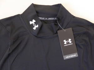 UNDER ARMOUR アンダーアーマー HEATGEAR ハイネック長袖コンプレッションシャツ　XL　黒　