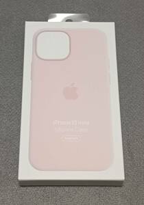 送料無料 Apple 純正品 iPhone 13 mini シリコーンケース チョークピンク MM203FE/A