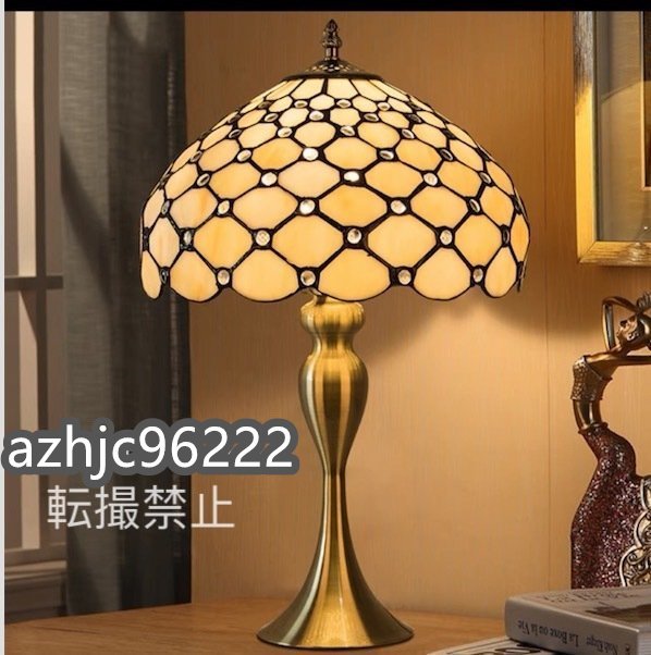 Popular recommendation ★★ Luxurious stained glass lamp Tiffany lamp Mediterranean style antique glass interior stand light, Handcraft, Handicrafts, Glass Crafts, Stained glass