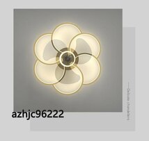花型 LEDシーリングファンライト リビング照明 寝室照明 天井照明 無段階調光調色 リモコン付_画像3
