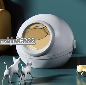  practical use * complete air-tigh type circle cat toilet rainproof . smell with function removed possibility cat toilet automatic cat toilet large dome 