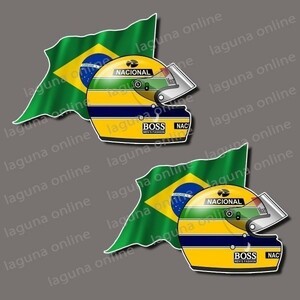 ☆即納☆　AYRTON SENNA　アイルトン・セナ　ステッカー　デカール　並行輸入 2