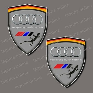 ☆即納☆　Audi vorsprung durch technik　アウディ　ステッカー　デカール　並行輸入