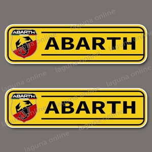 ☆即納☆　ABARTH アバルト　ステッカー　デカール　並行輸入 6