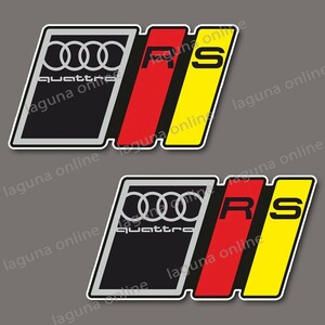 ☆即納☆　Audi quatro rs アウディ　ステッカー　デカール　並行輸入 6