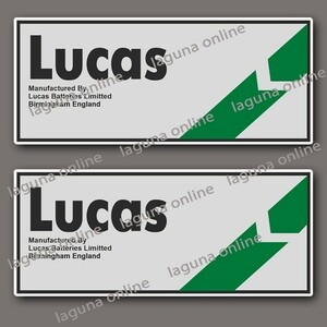 ☆即納☆　Lucas Batterie　ルーカス バッテリー　ステッカー　デカール　並行輸入