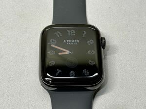 ☆即決 Apple Watch series5 HERMES 44mm ブラック ステンレス 本体 アップルウォッチ エルメス 黒 GPS+Cellular 341