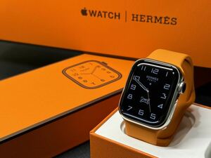 ★即決 バッテリー100% 即決 Apple Watch series8 HERMES 41mm アップルウォッチ エルメス GPS+Cellular シルバーステンレス シリーズ8 400